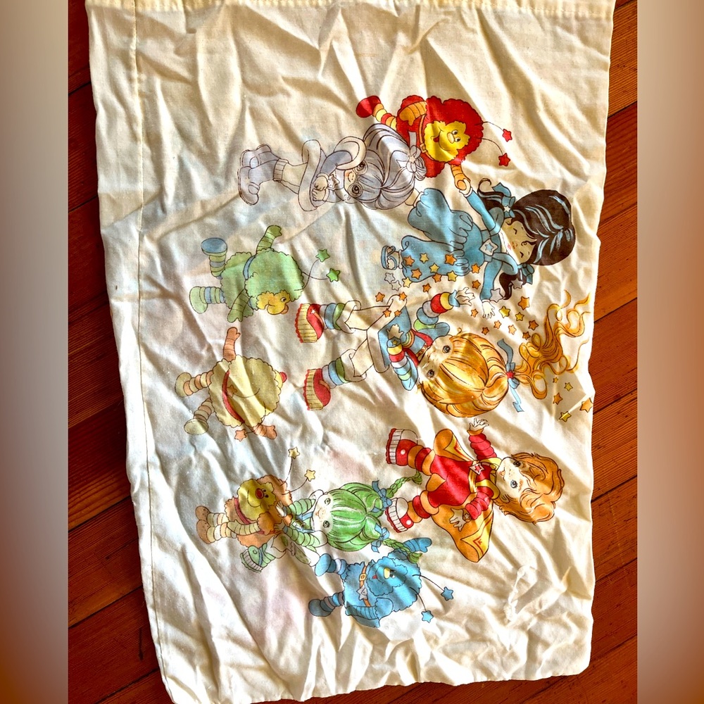 Rainbow bright pillow case